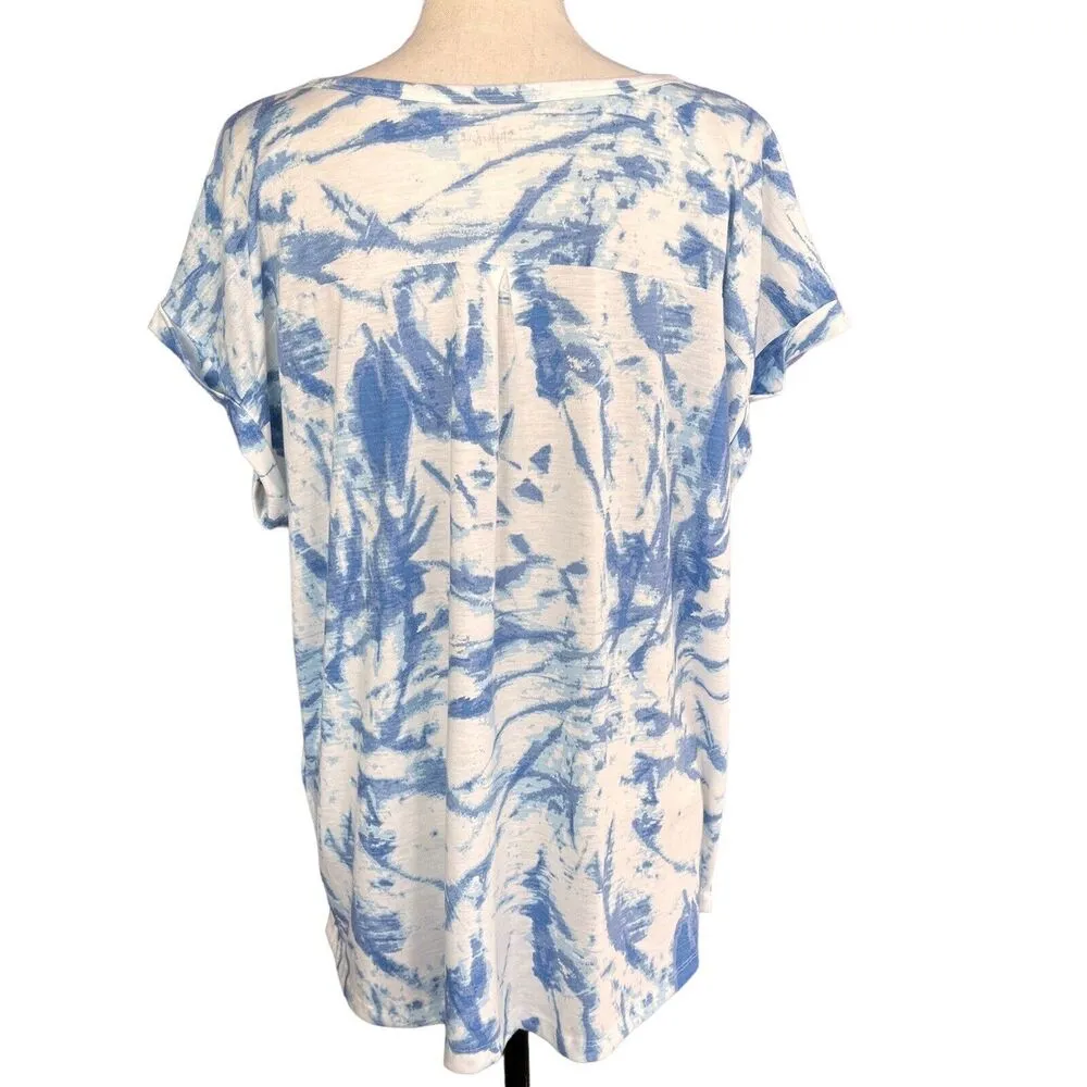 Style & Co 3X-Large Top Graphic Dolman Sleeve V-Neck Tie-Dye "Shine & Sparkle" - Image 5