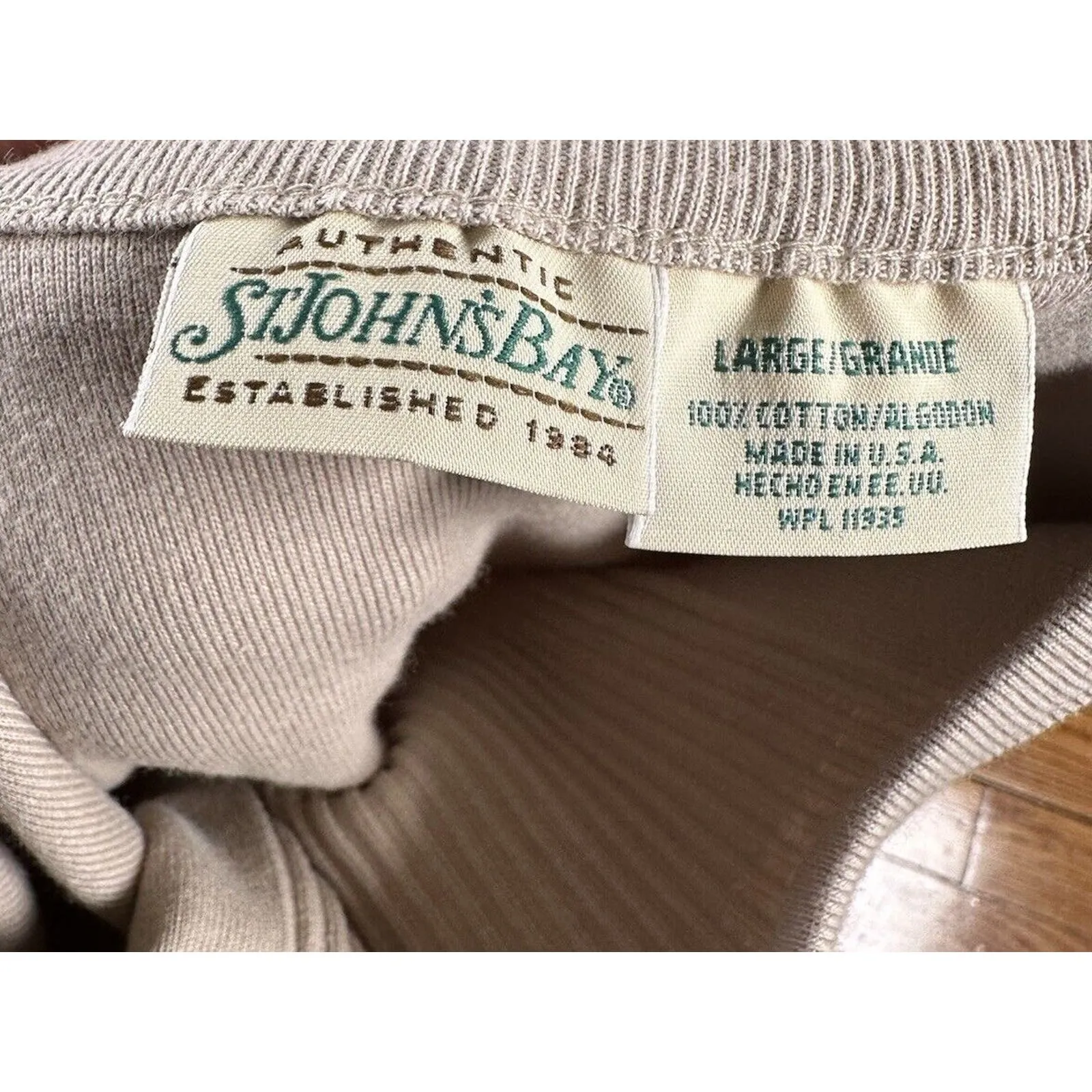 Authentic St. John's Bay 100% Cotton Made In‎ USA Tank Top Size Large - Image 7