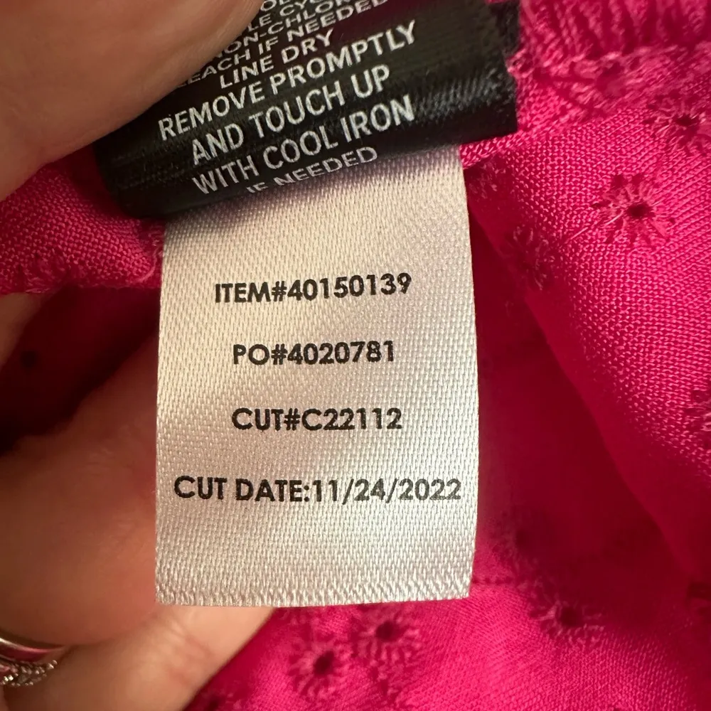 Torrid Pink Eyelet Sleeveless Top Plus. - Image 6