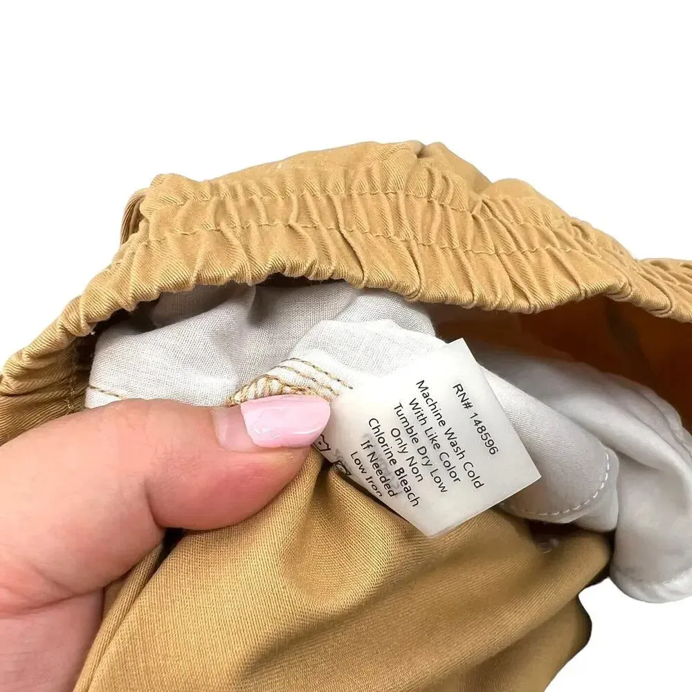 Universal Standard Khaki Tan Pull-On‎ Cargo Pants Size S / Plus Size 14-16 - Image 13