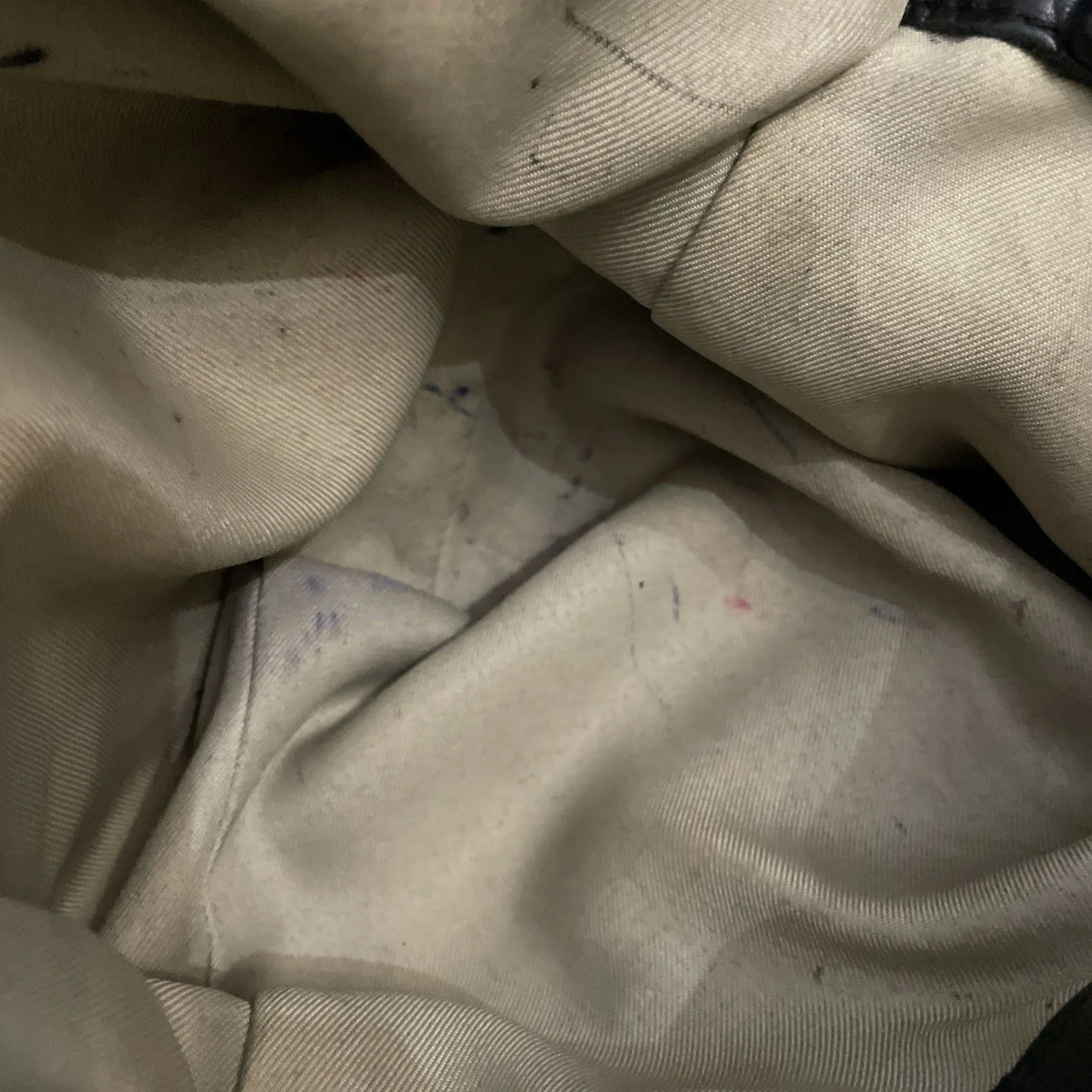 American Leather Co. Black Leather Lenox Triple Entry Satchel Purse Back - Image 16