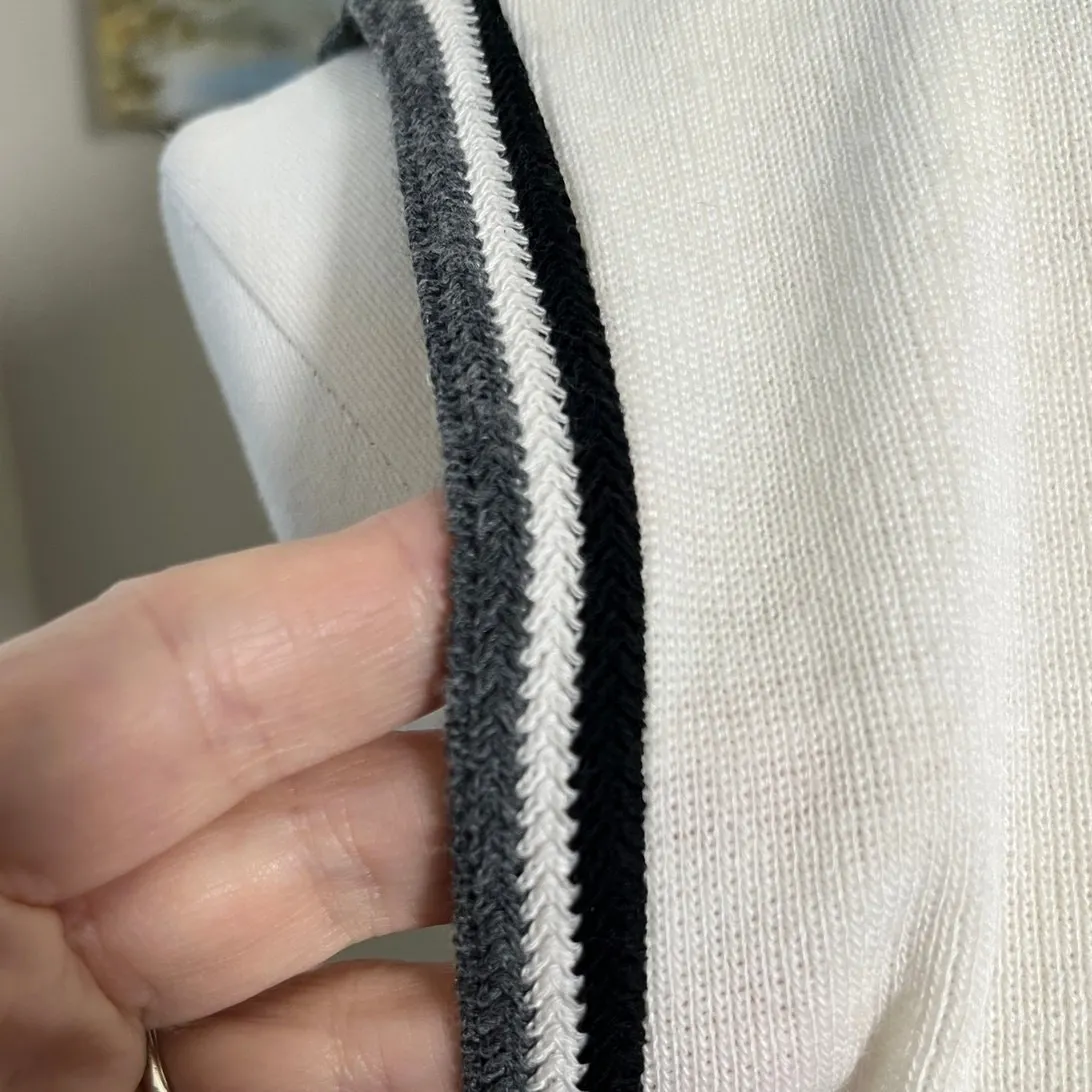 Hosanna Cream Knit Sweater Dress M Fits Small‎ Preppy Varsity Tenniscore White Size M - Image 9