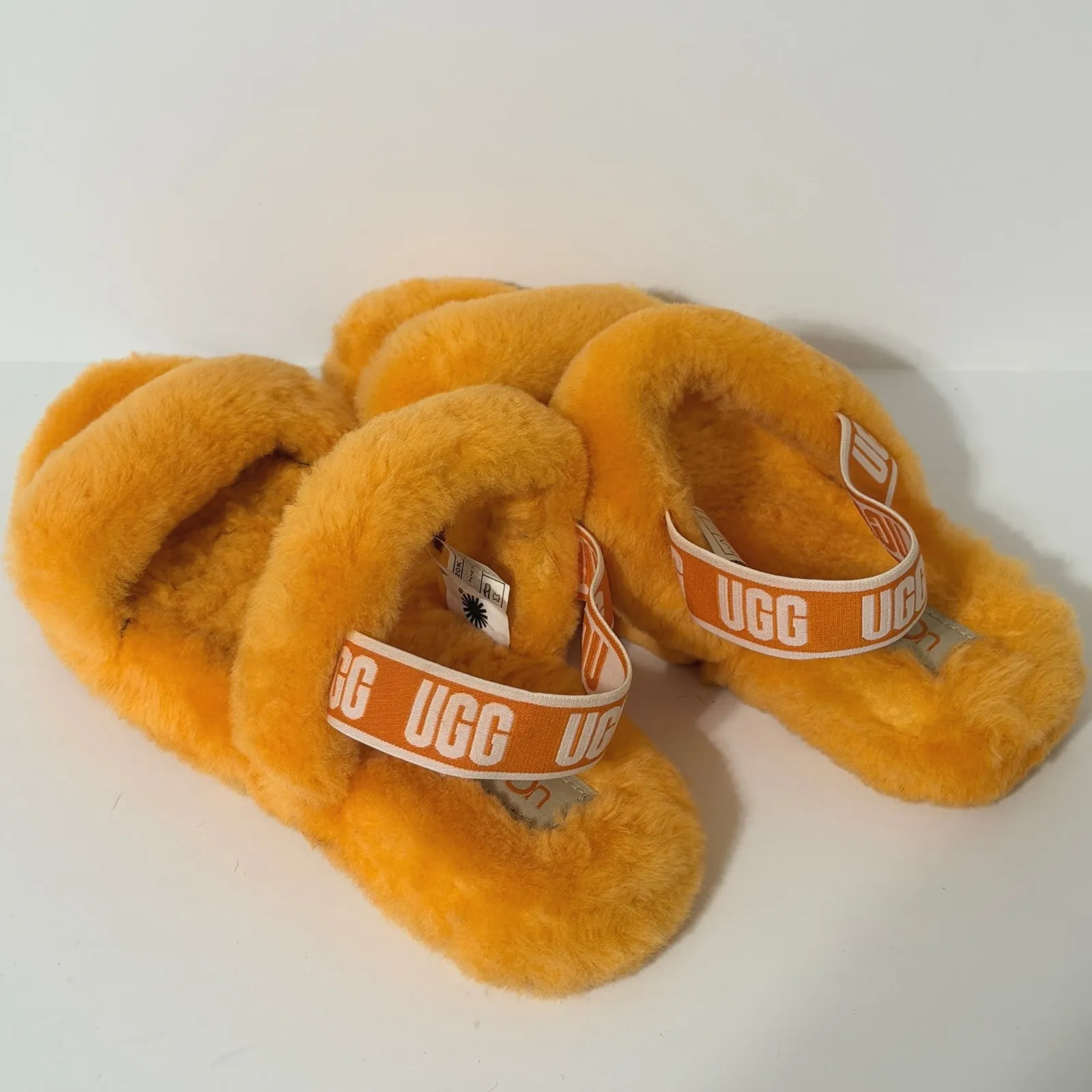 UGG 'Oh Yeah' Slippers Pop Orange Womens Size 5 - Image 3