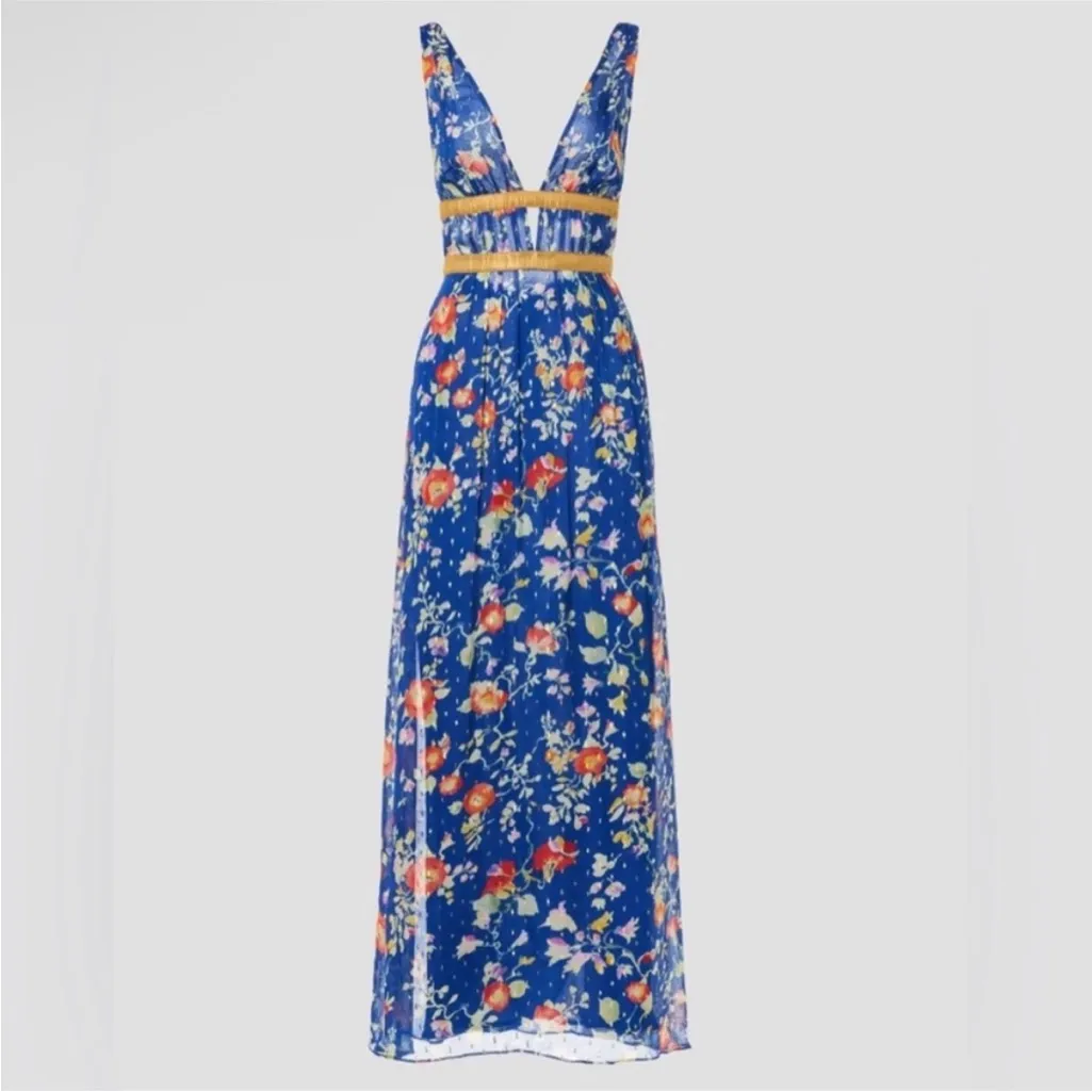 Rixo Charlotte Dress Blue - Image 15