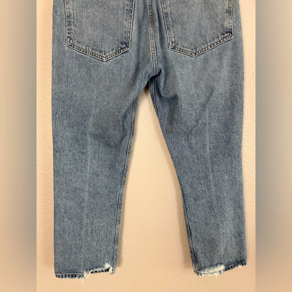 Agolde Jeans Riley High Rise Straight Leg Crop in Emulsion size 30 $188 - Image 9