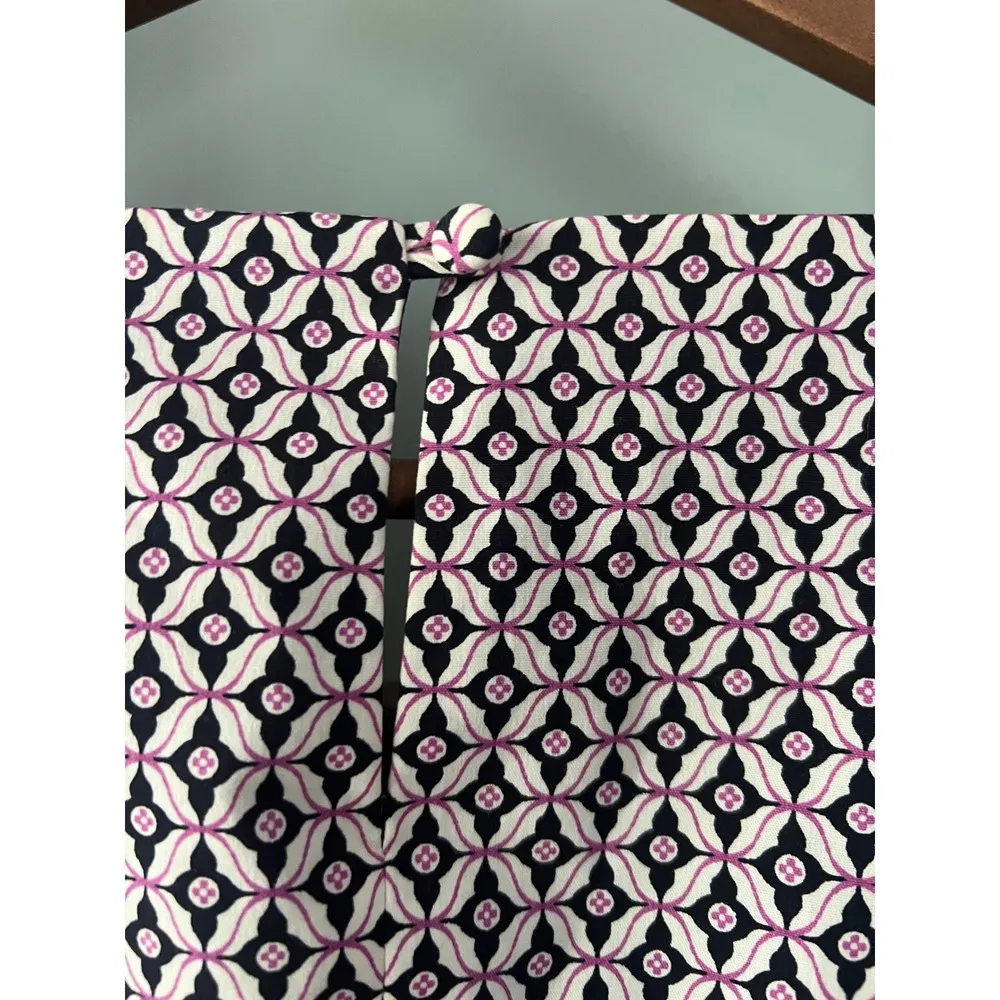 346 Brook Brothers Geometric Print Sleeveless Dress - Career, Casual - Size 10 - Image 4