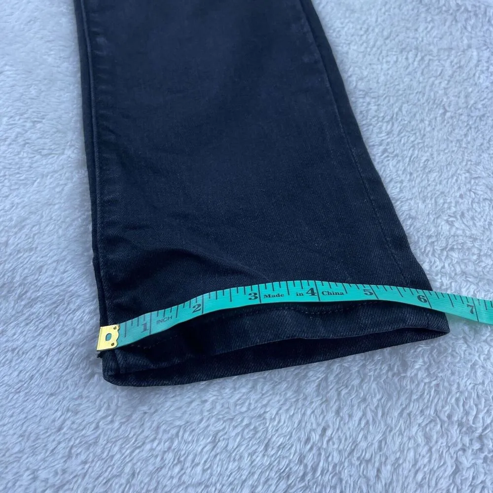 Simply Vera Vera Wang Capri Jeans Womens Size 4P Black Denim Button Fly Mid Rise - Image 8