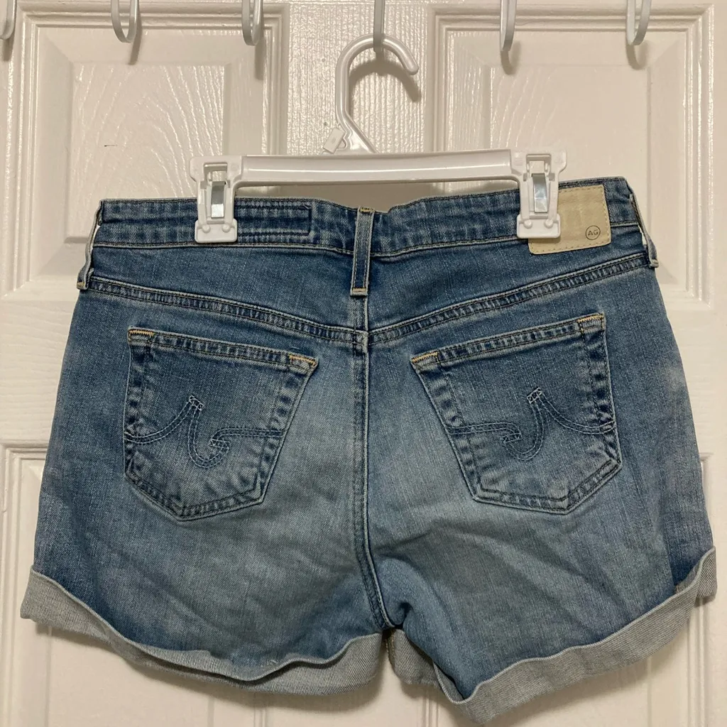 Adriana Goldschmied The Hailey Ex Boyfriend Roll Up Denim Shorts - Image 7