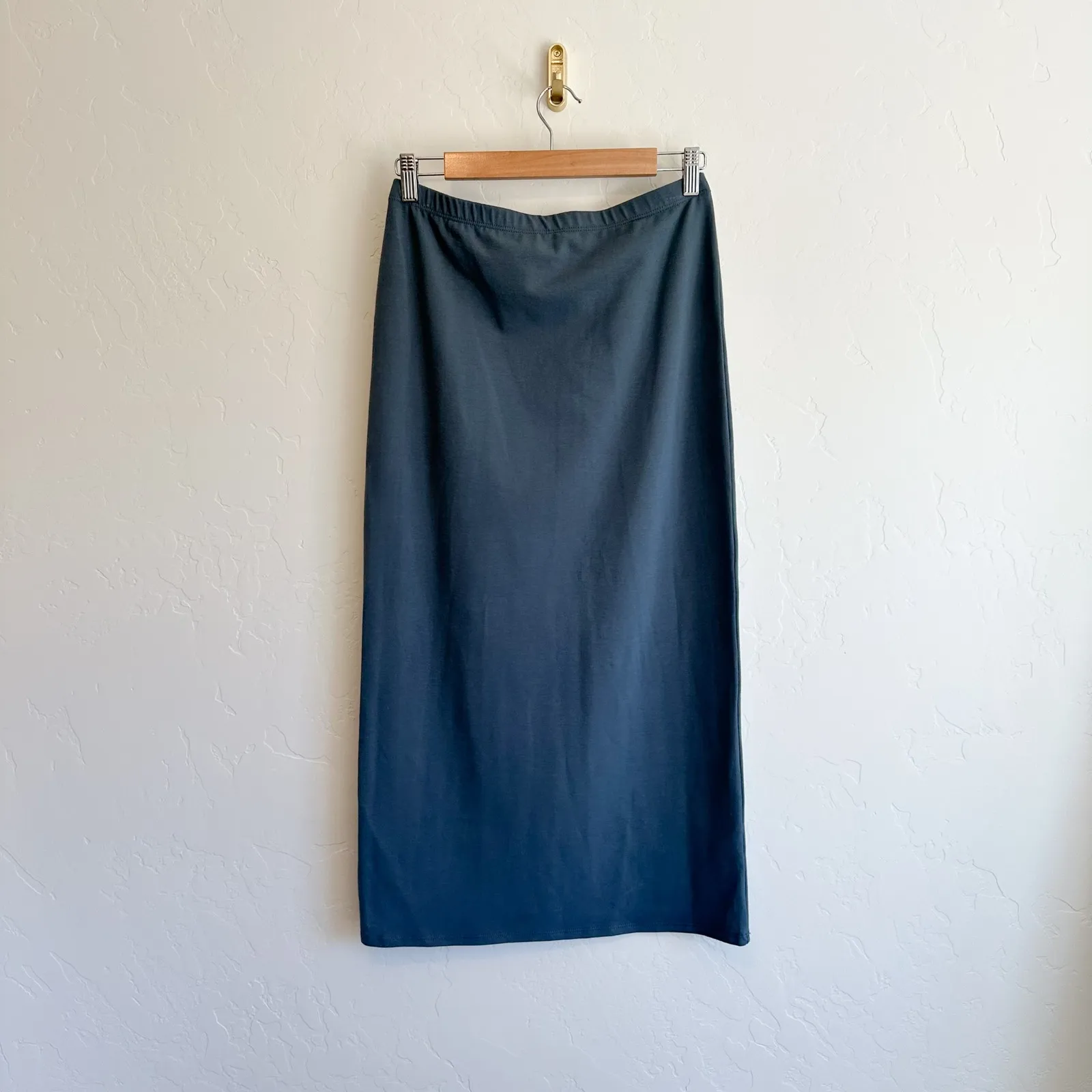 Reformation | Foster Organic Cotton Sleeveless Top & Midi Skirt Set Slate Blue - Image 8