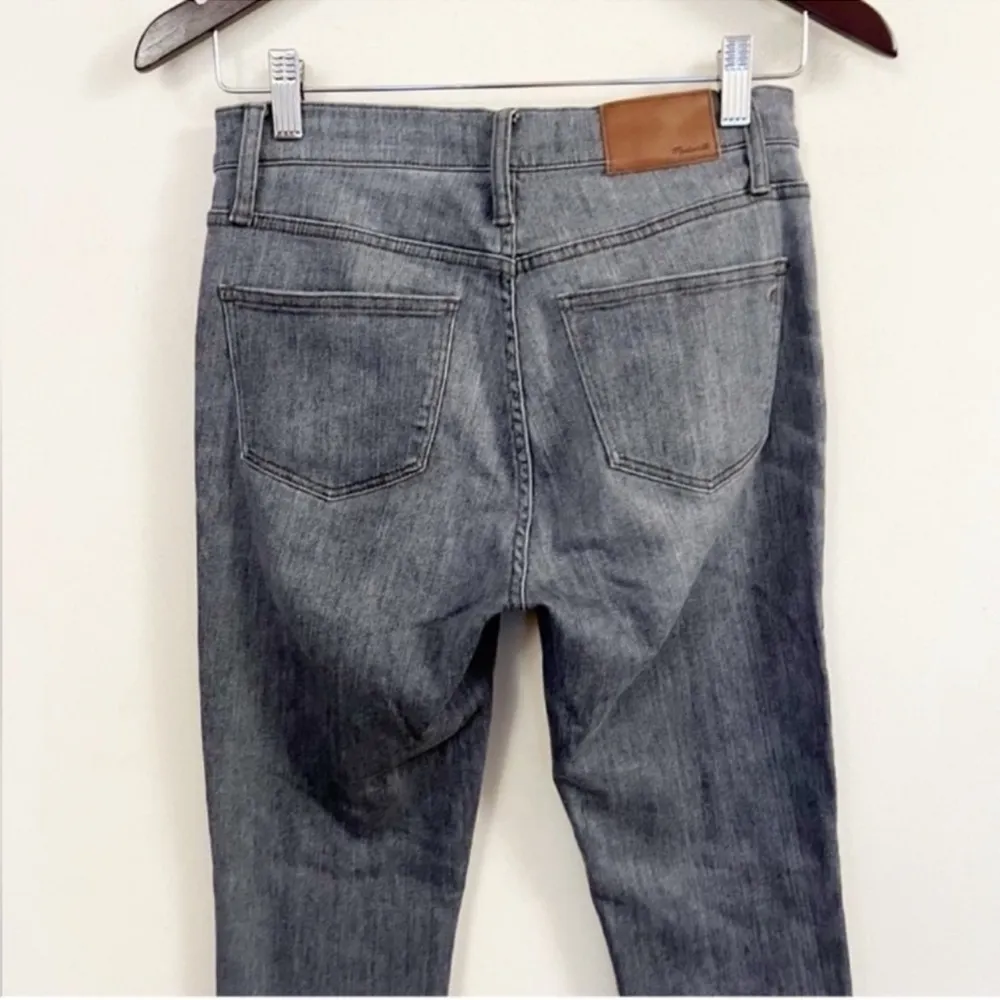 Madewell Jeans High Riser Skinny Skinny 9" Shaw Gray Stretch Size 26 F4804 - Image 6