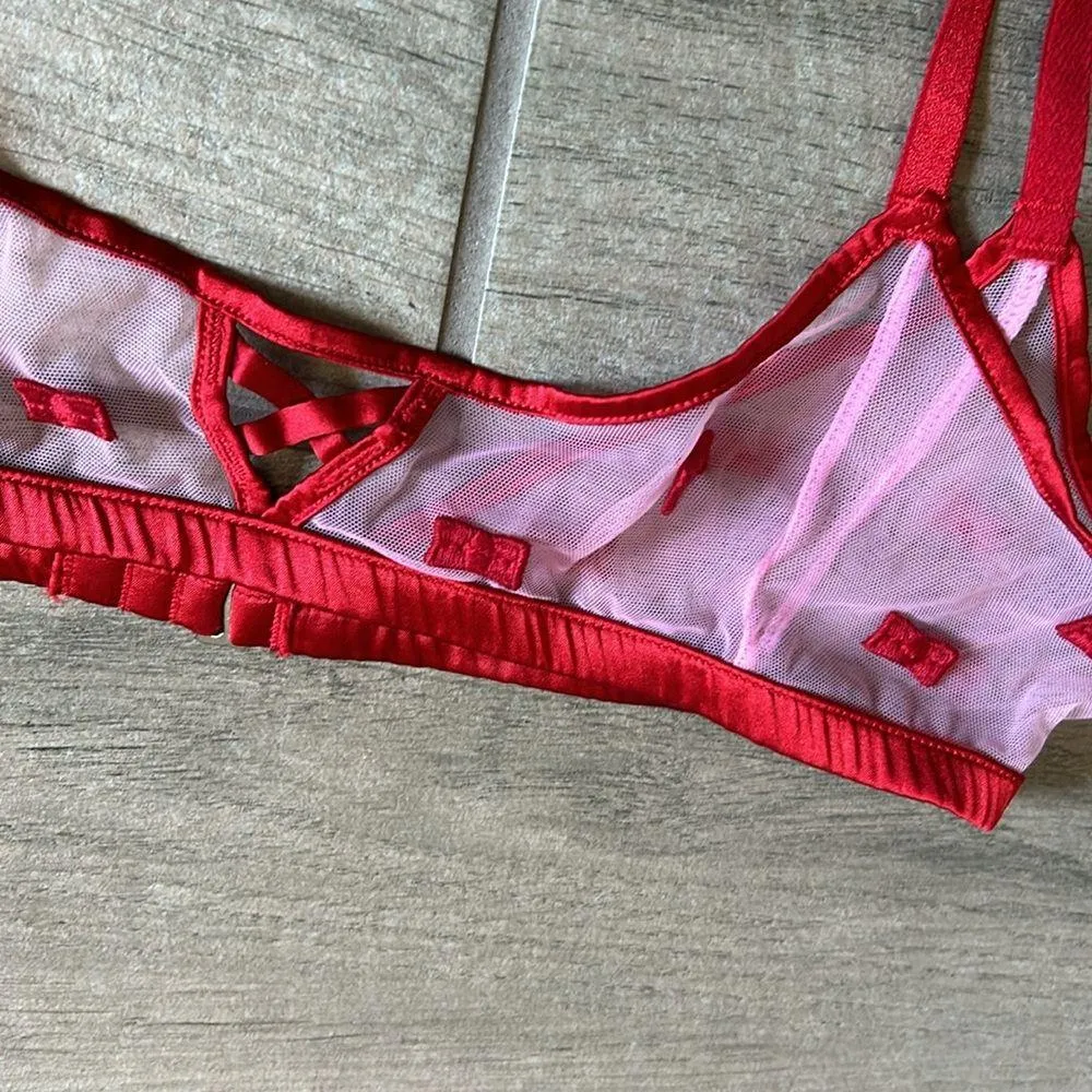 Pink and red garter belt Size undefined - Image 2