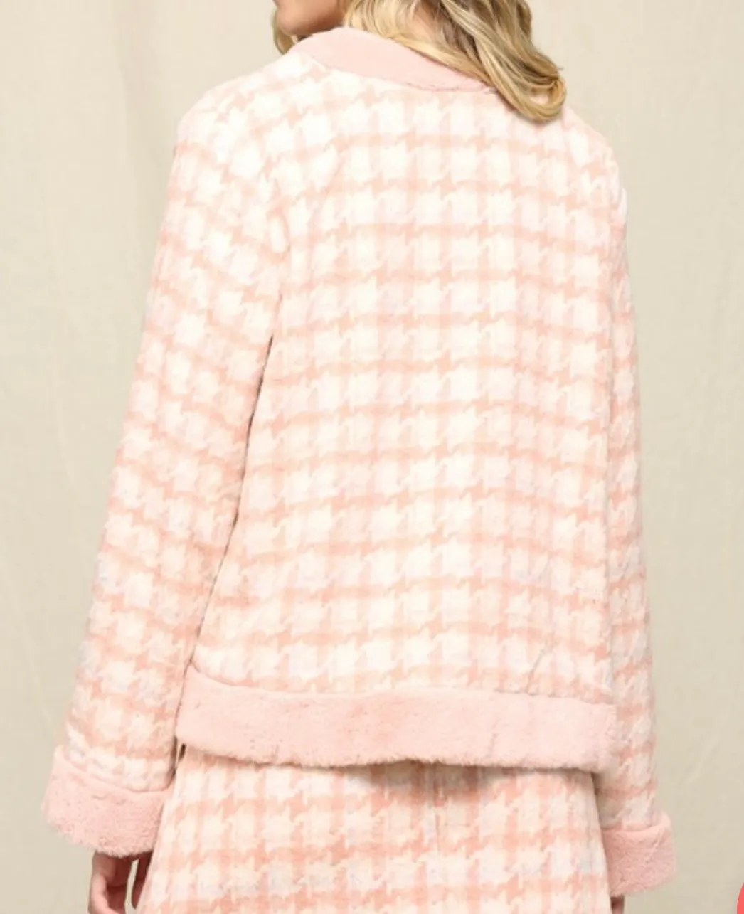 Pink Fur Trimmed  Jacket - Image 3