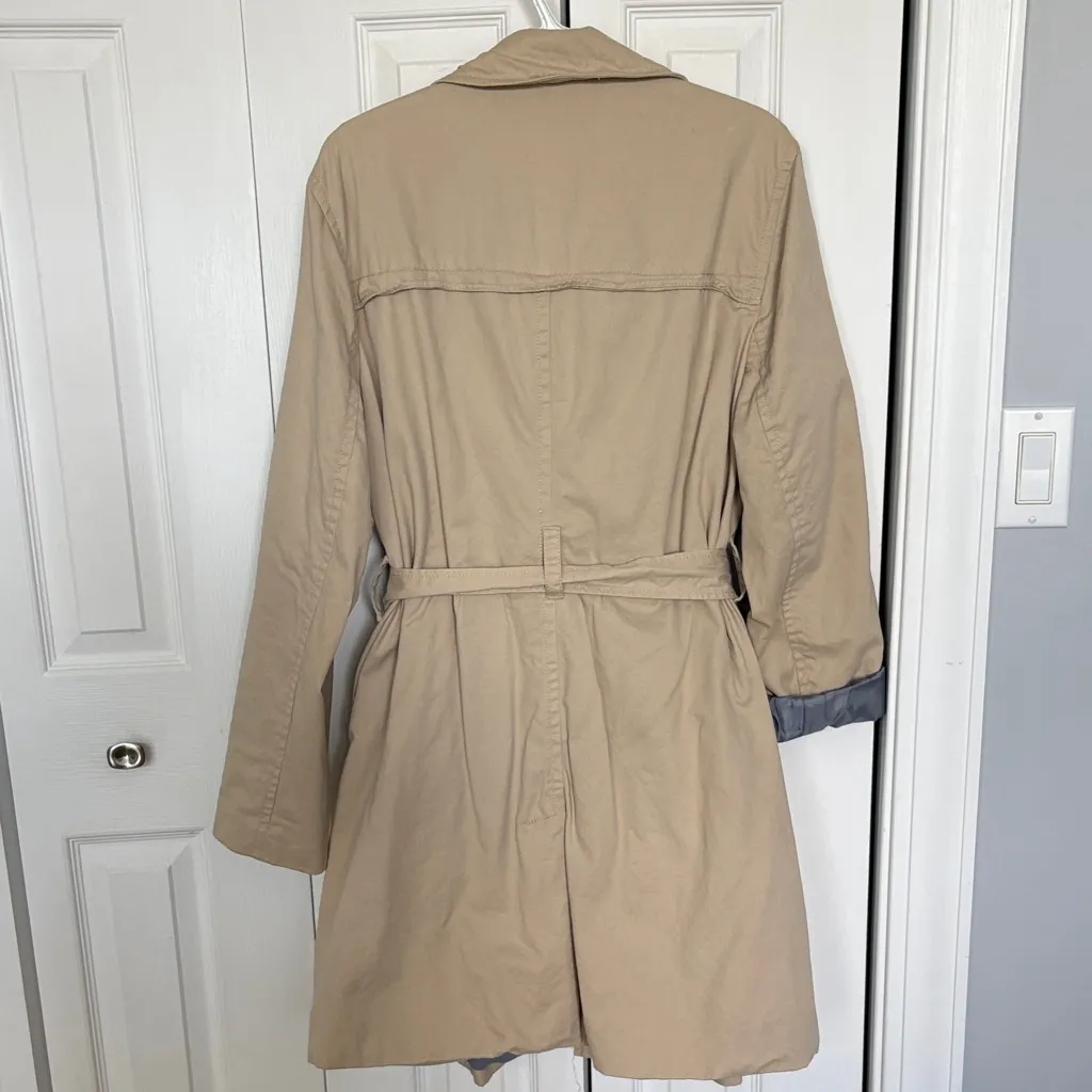 Old Navy Women's Tan Mid-Weight Trench Coat with Belt  XL - Image 5