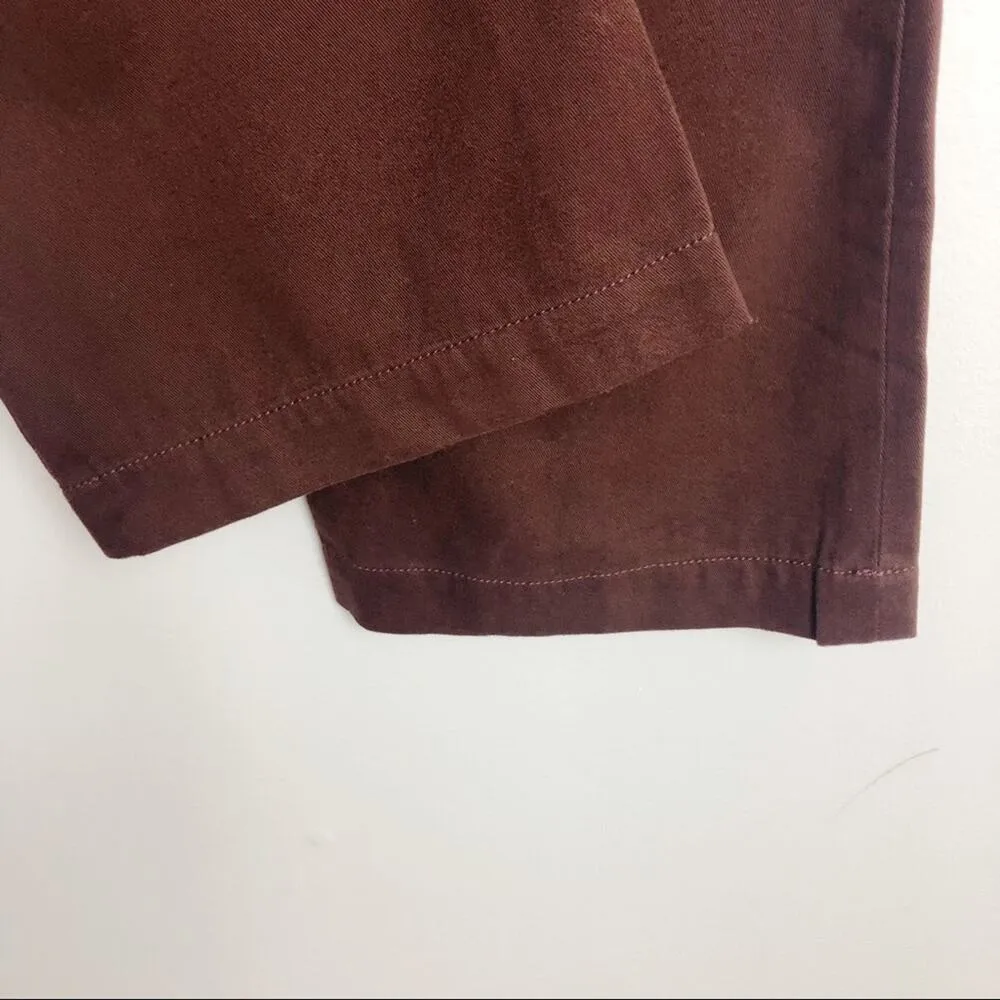 New LL Bean Cargo hiking Crop Pants Maroon Size 2 - Image 13