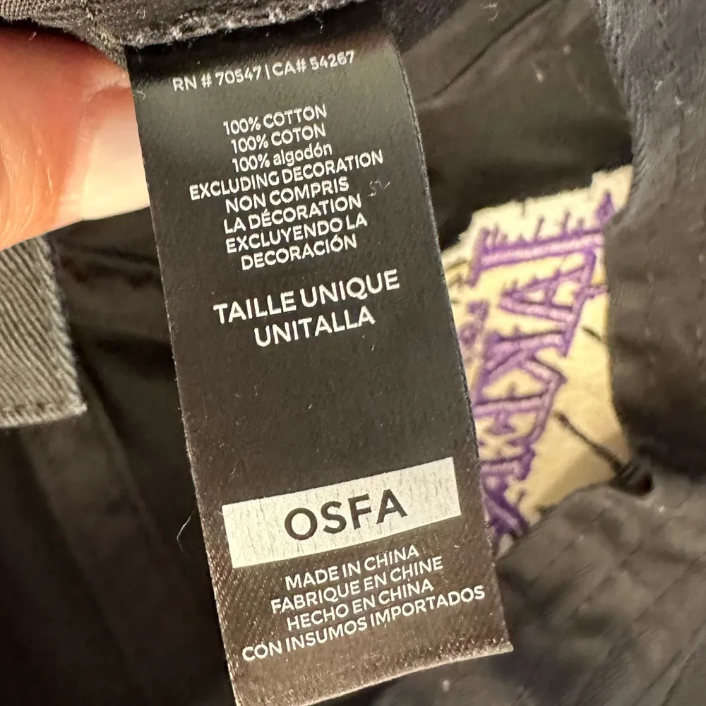 Los Angeles Lakers '47 Brand Classics Clean Up Adjustable Hat Cap Unisex Black - Image 12