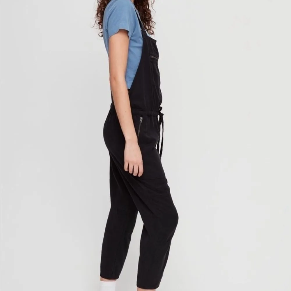 Aritzia Wilfred Free‎ Valletta Overalls Size XS Black Grunge Streetwear - Image 2