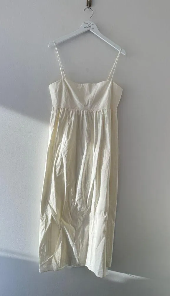 REFORMATION NWT White Cotton Sleeveless Dress 10 - Image 2