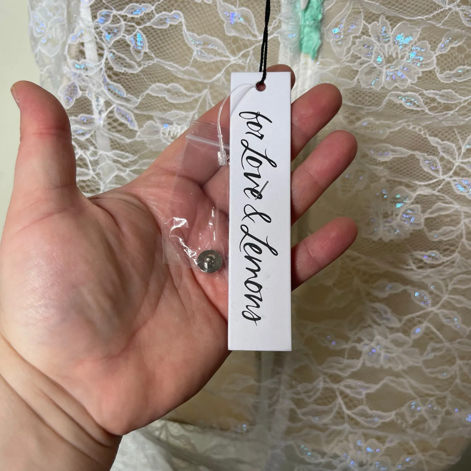 For Love and Lemons white floral lace maxi dress sz XS - Image 4