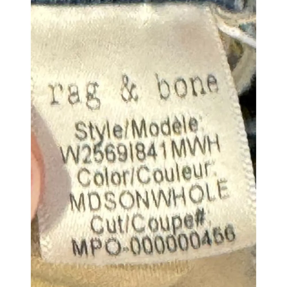 Rag & Bone Women Jeans Ankle Cigarette Madison Distressed Ripped Mid-Rise Sz. 25 - Image 9