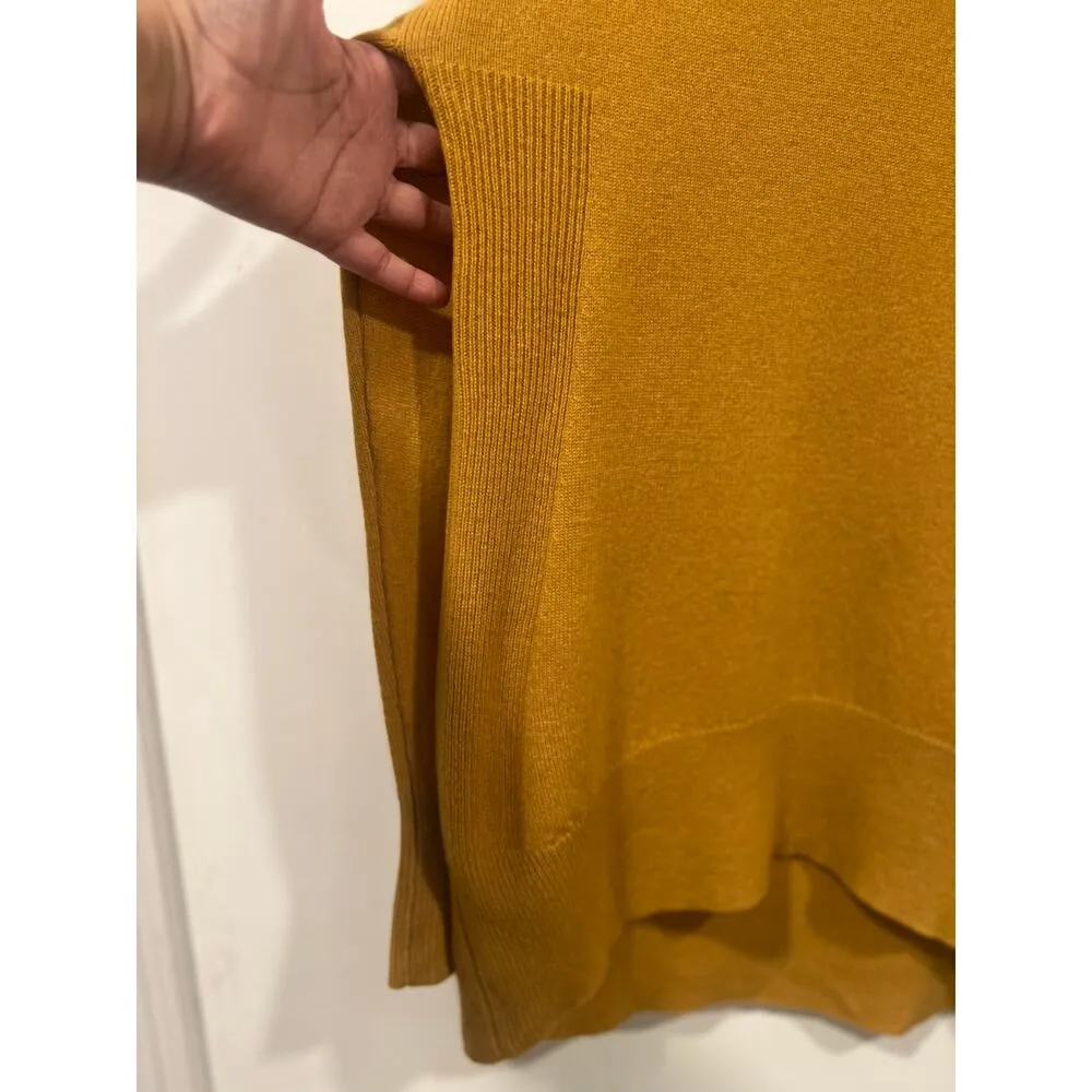 Women’s Tahari Minimalist Mustard Yellow Cashmere Sweater Size XS - Image 8