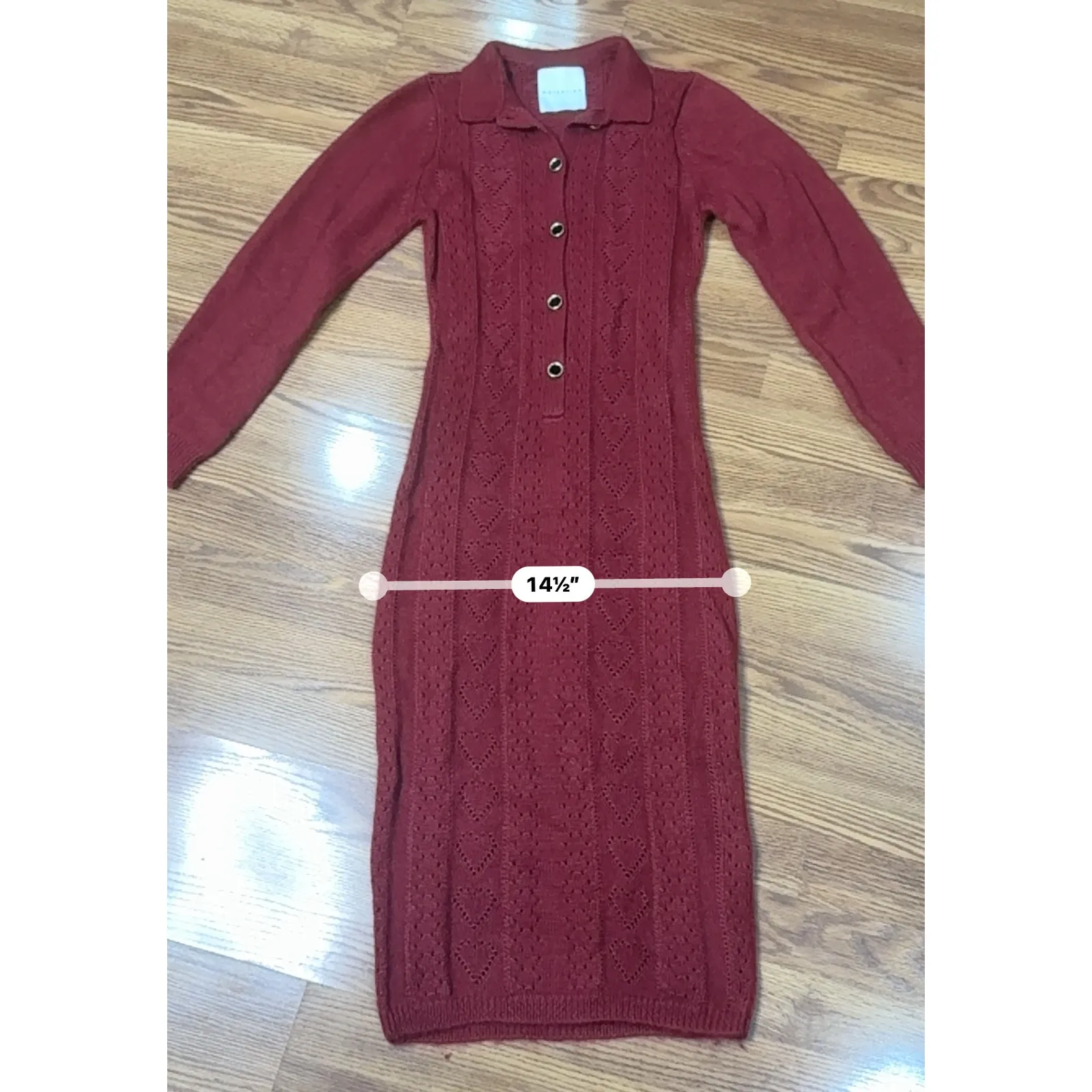 Markarian Burgundy Poesie Hearts Silk Mohair - Image 6