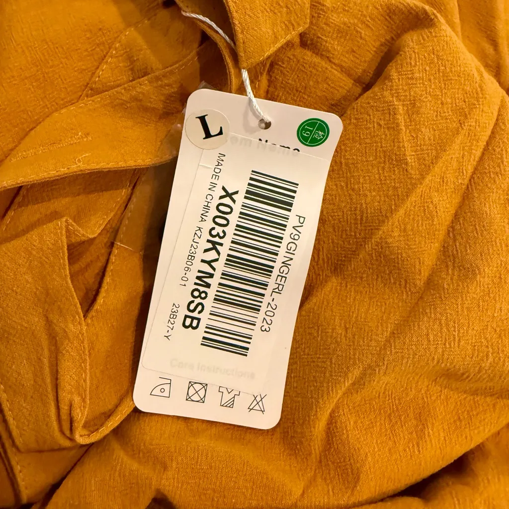 Yesno Rust Colored Jumpsuit Orange Size L - Image 10