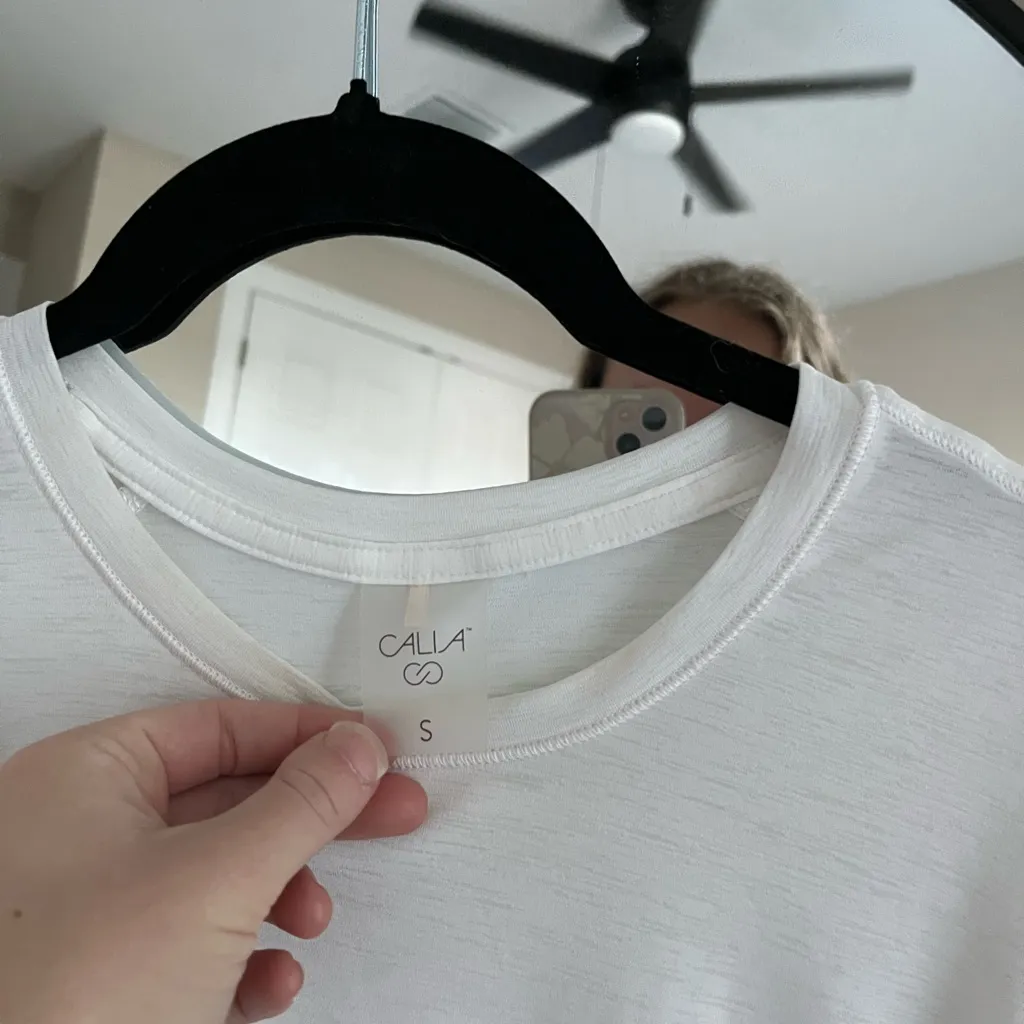 Calia Classic White Short Sleeve Tee - Image 4