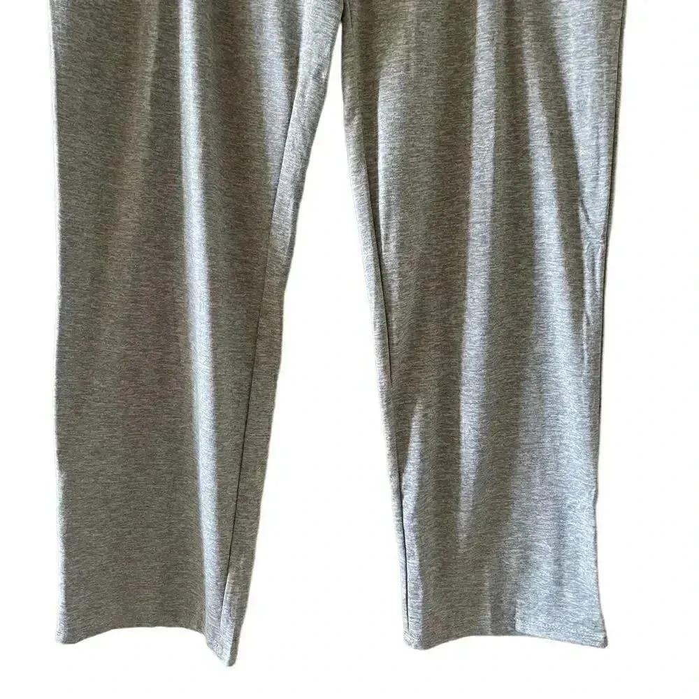 New Lucky Brand Gray Loungewear Tie Front Pockets Womens Pants Sz L - Image 4