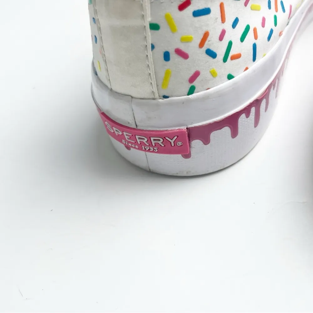 SPERRY Top Sider Ice Cream Rainbow Sprinkles Slip On Boat Shoes, Size 7.5 - Image 11