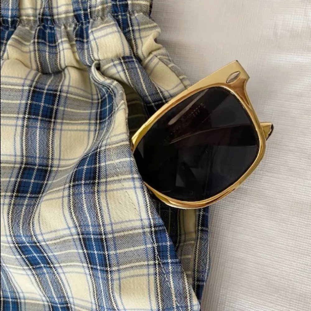 SHEIN Plaid Straight Leg‎ High Rise Pull on Trousers - Image 3