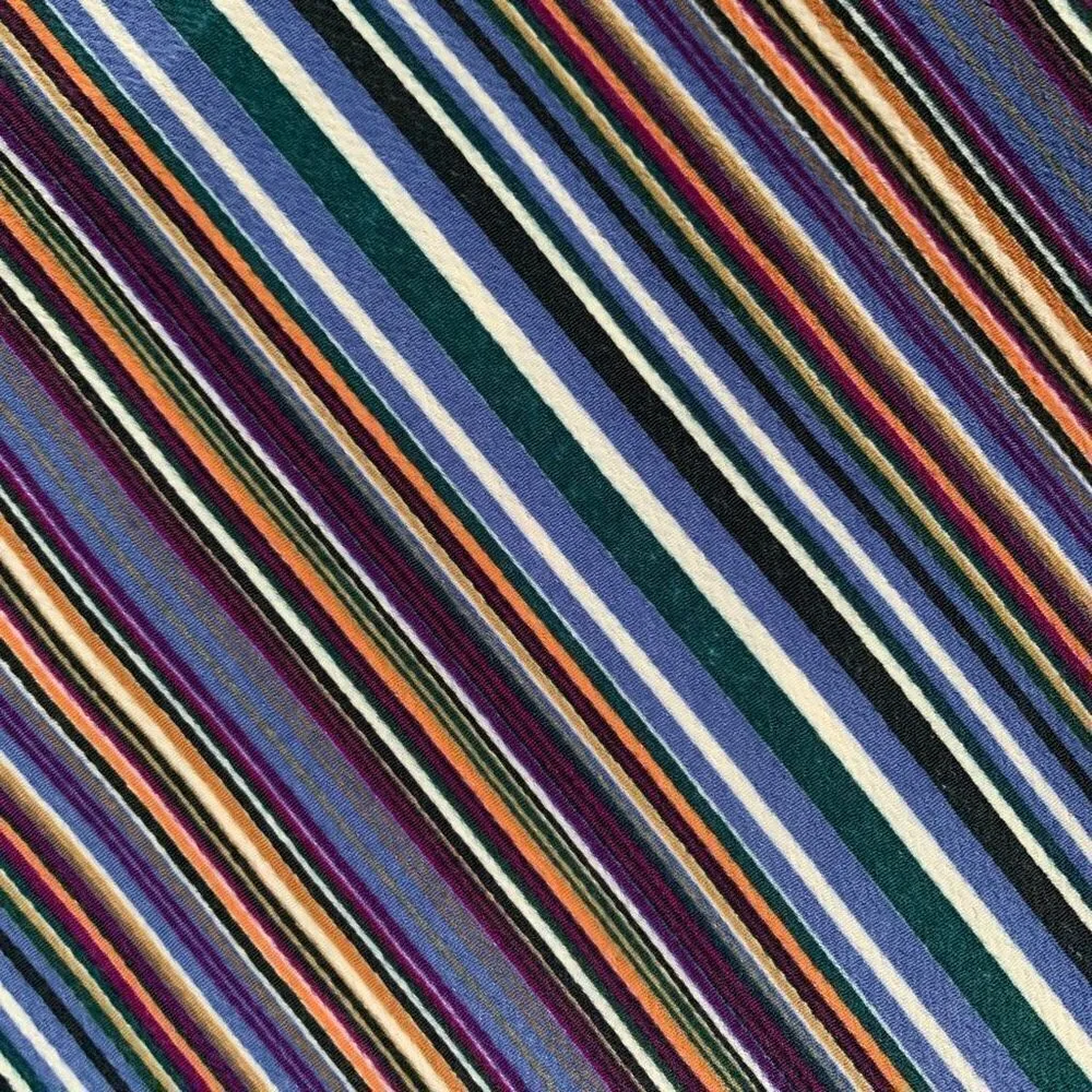 Y2K Jonathan Martin Dress Multicolor Stripe Sleveless Retro 70s Sleeveless Midi - Image 9