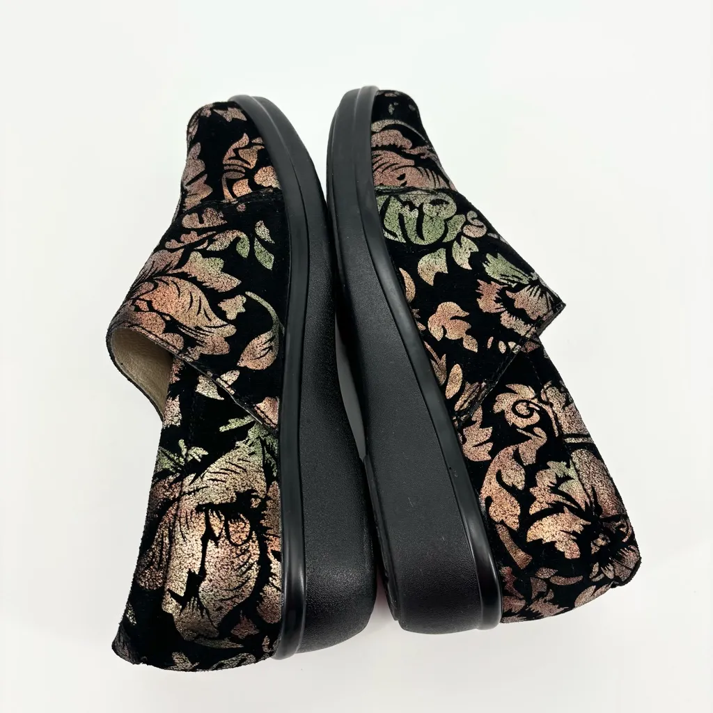 Alegria Lauryn Slip On Comfort Shoes Metallic Floral
Size 8 Clog Professional - Image 6