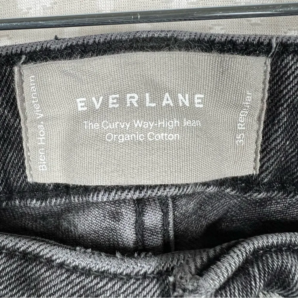 Everlane Washed Black Organic Cotton The Curvy Way‎ High Jeans - Image 3