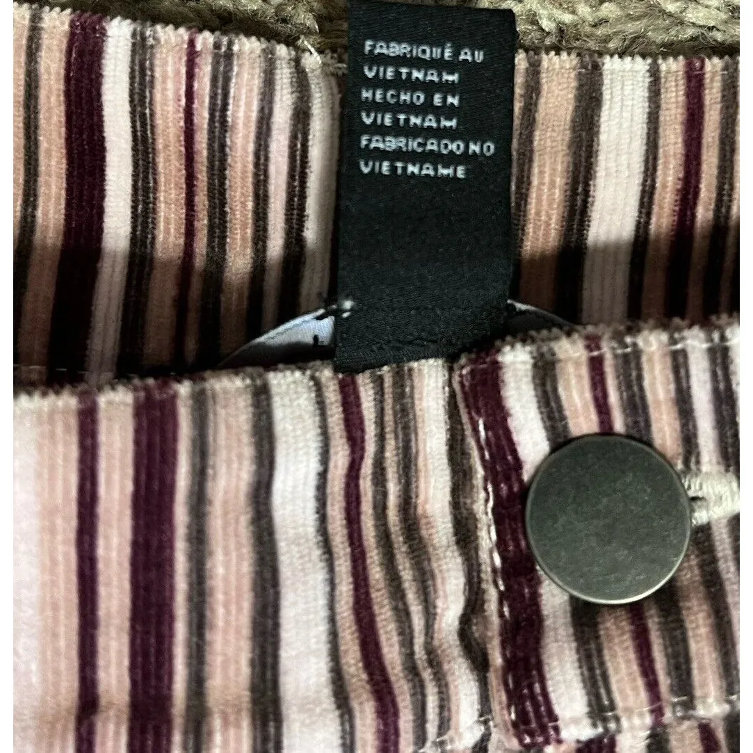 Y2K Miniskirt Nastygal/Forever 21 Lot Of 2  Small Medium Blue Pink Solid Stripes - Image 10