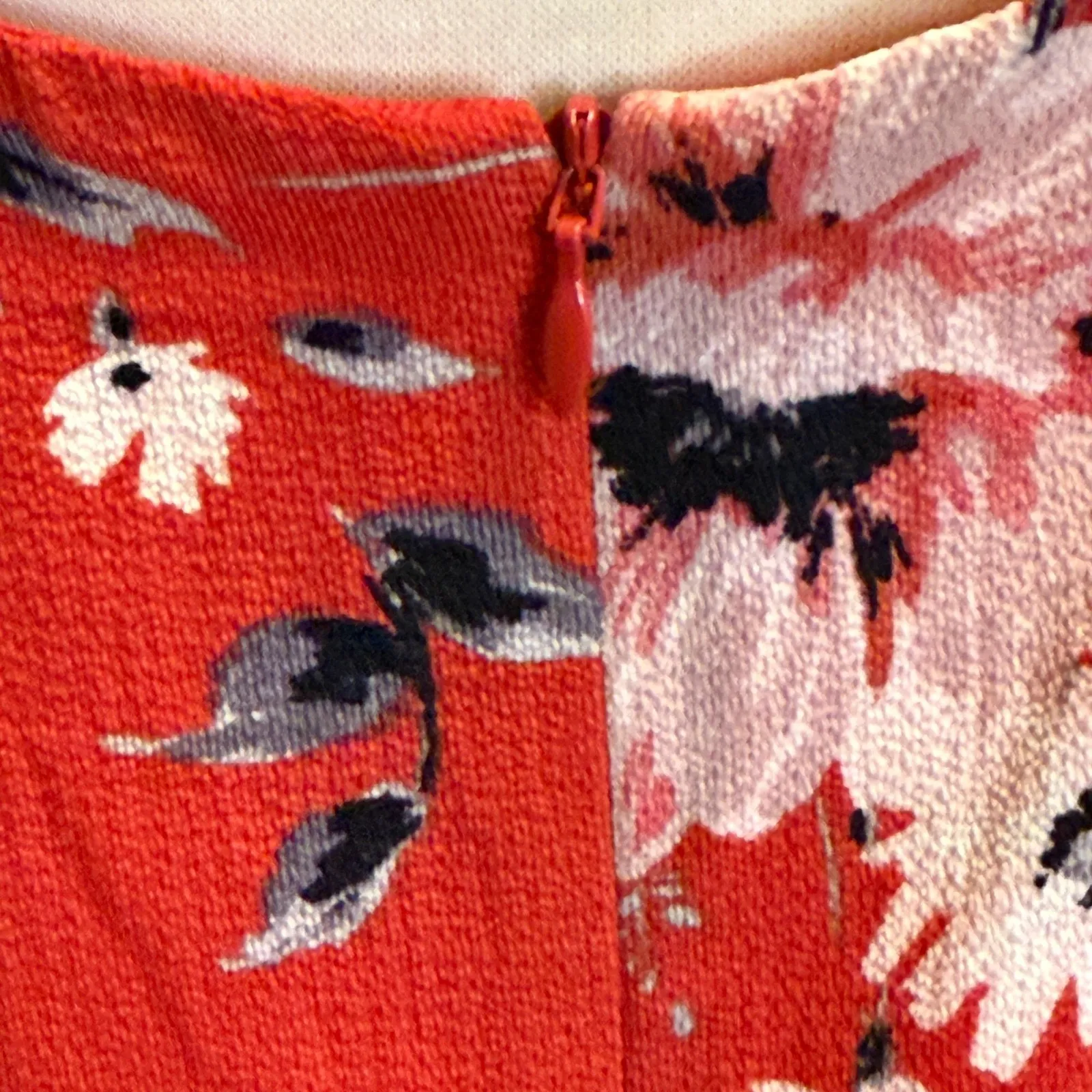 ELLE Floral‎ Tiered High Neck Low Back Dress Sz XXL Back Bow Tie Feminine Career - Image 12