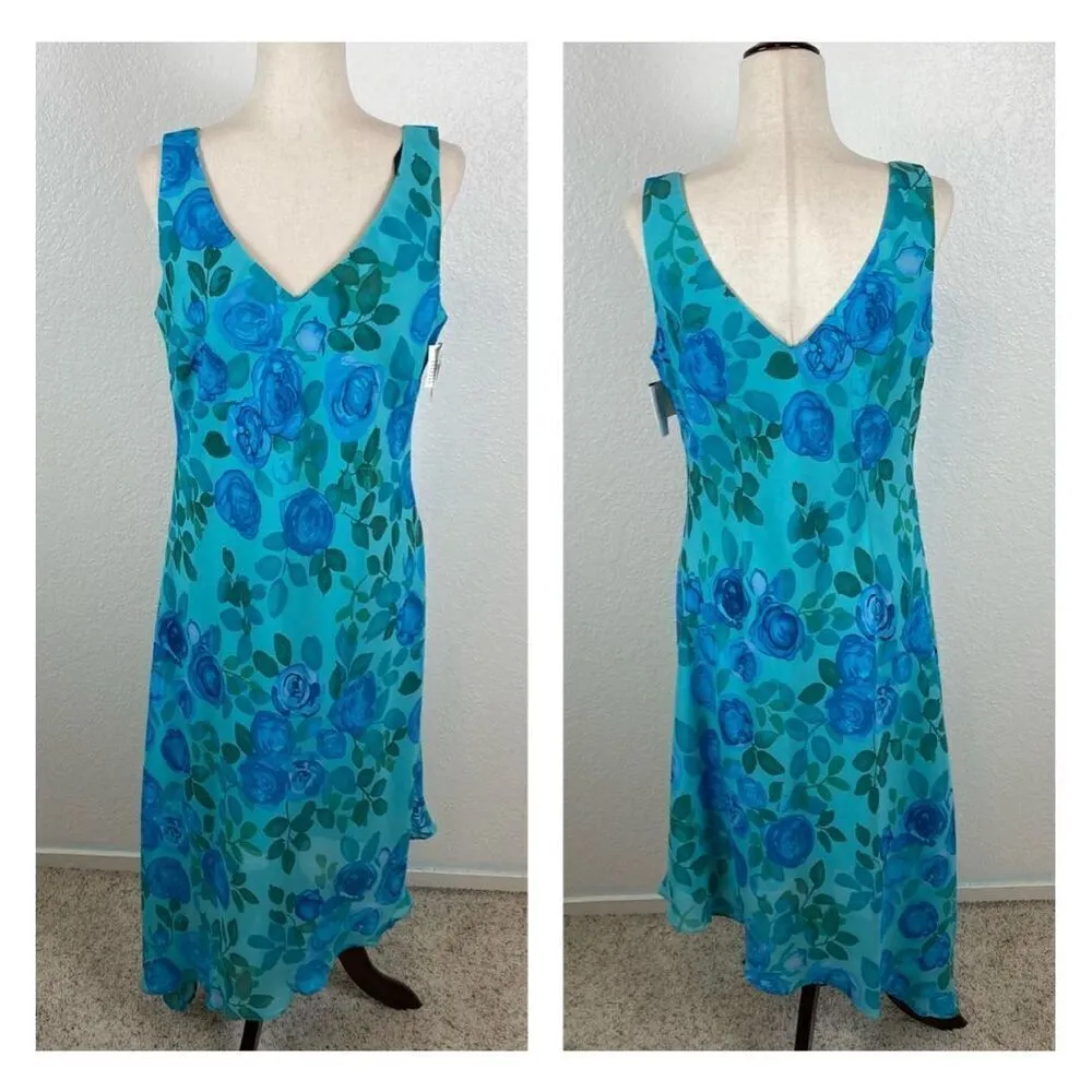 Y2K Vintage Rabbit Granny floral asymmetrical V - Image 2