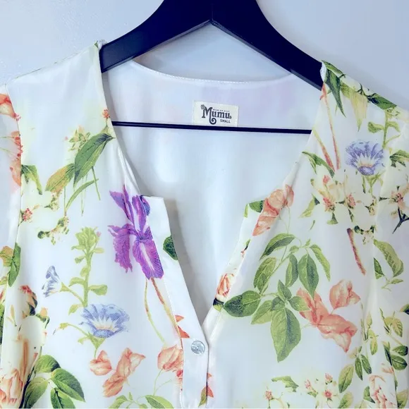 Show‎ Me Your Mumu Long Sleeve Floral Blouse Size S - Image 3