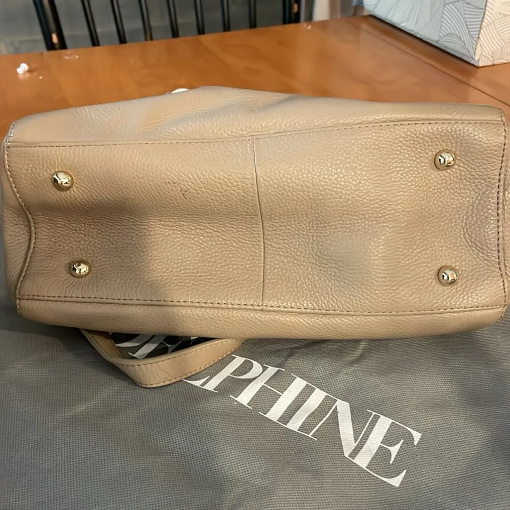 Ora Delphine taupe satchel Gray - Image 7