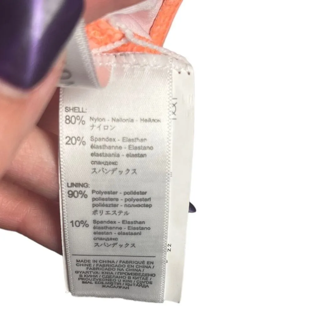 Kamoni Bikini Swimsuit Size Small Peach Multicolor Push Up New Island Beach Boat Orange - Image 4