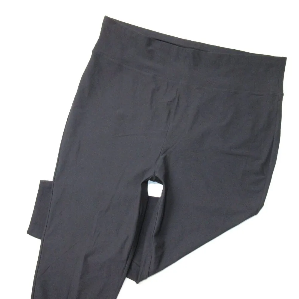 NWT Eileen Fisher High-Waist Slim Pant in Graphite Washable Stretch Crepe XXS - Image 2