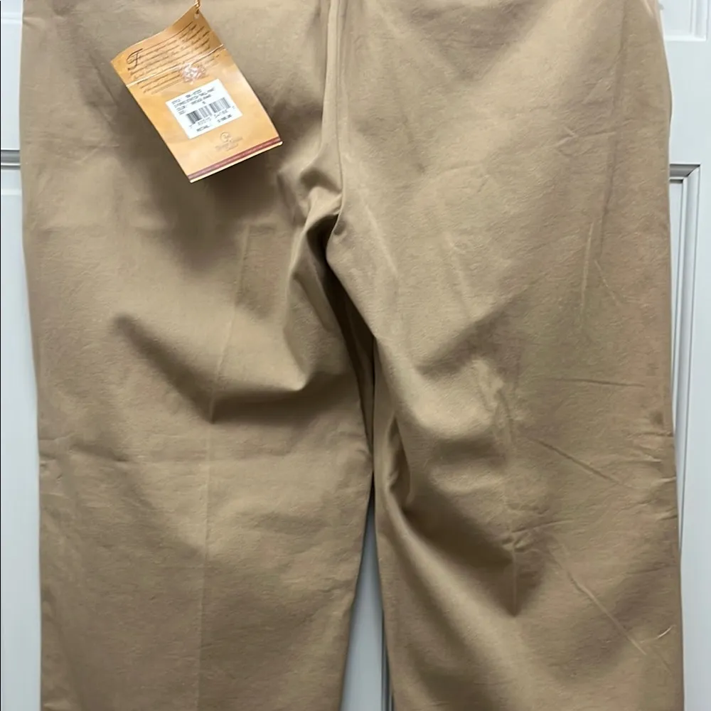 NWT Three Forks Cotton Blend Straight Leg Stretch Twill Khaki Trousers - Image 10