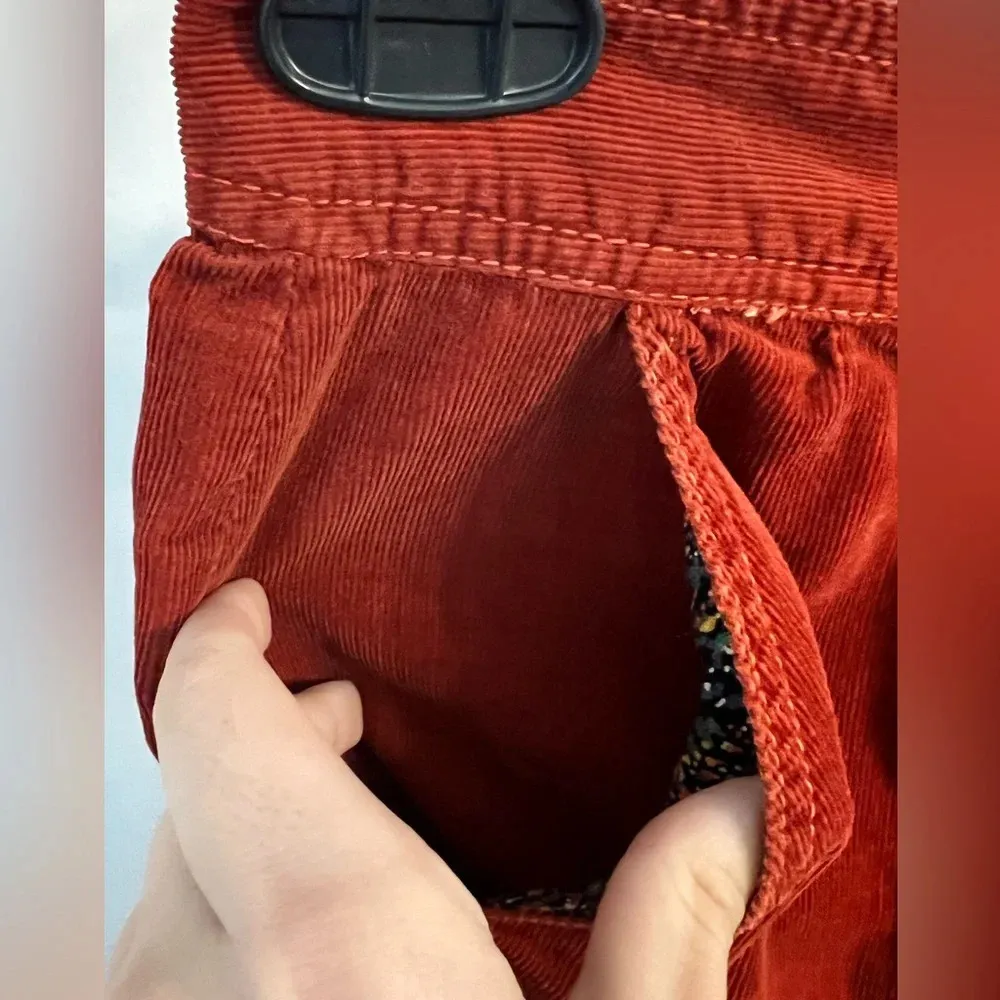 Vintage 70s Plain Jane by Danuta Corduroy Pants Red Size 4 - Image 2