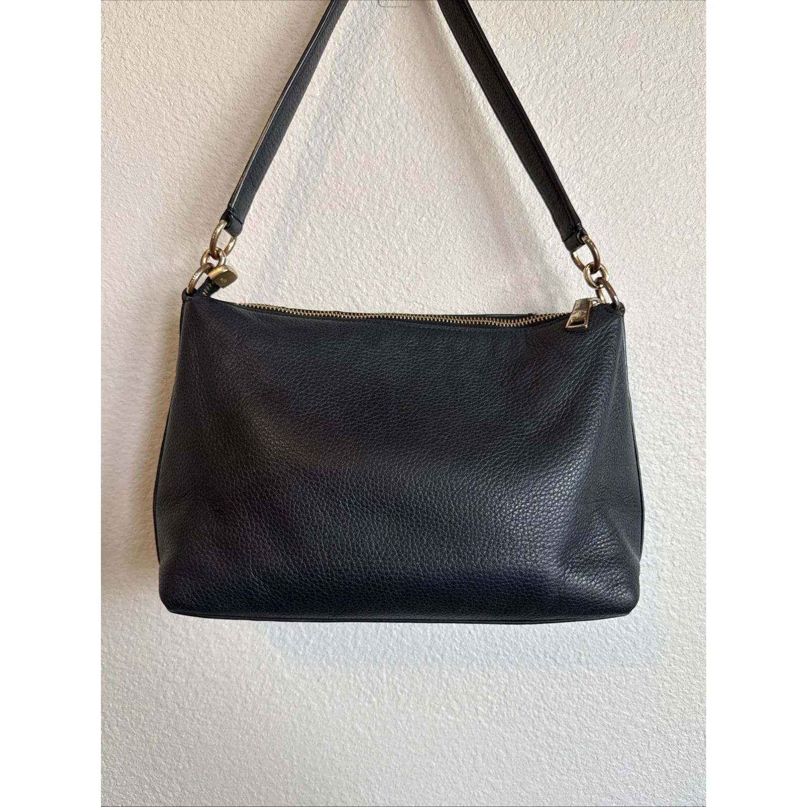 COACH MARLON Small Black Hobo Shoulder Bag-READ - Image 6