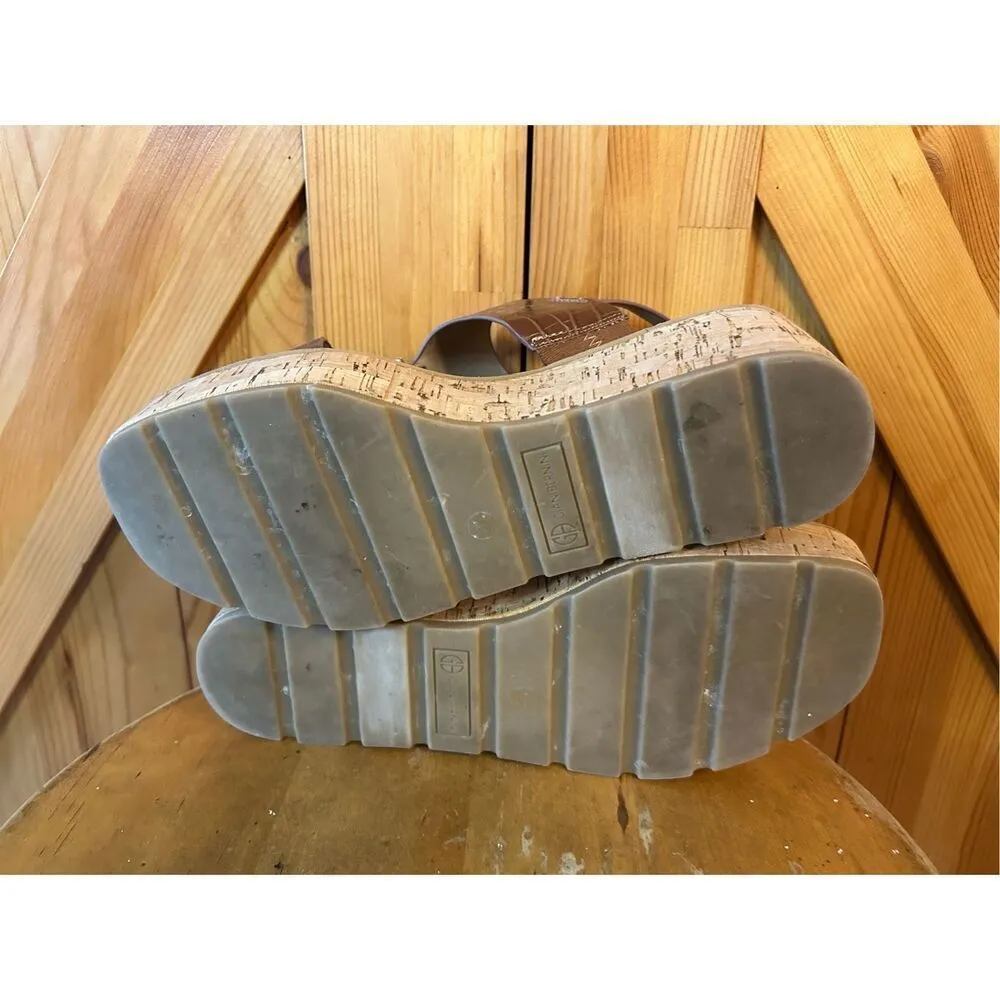 Giani Bernini Women's Harperr Memory Foam Platform Wedge Sandals Size 8.5M - Image 7