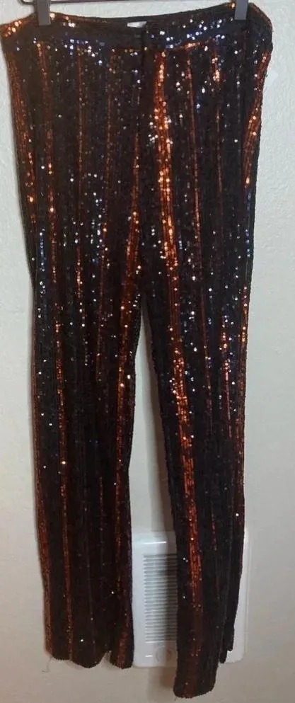 Zara Sequin Flare Pants Sold Out Online! Size Medium - Image 6