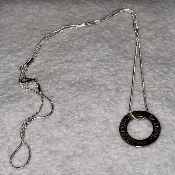 Silver Circle Survivor Necklace - Image 2
