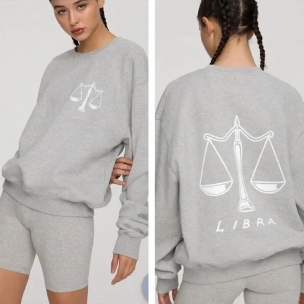 Good American Zodiac Boyfriend Libra Crewneck Sweatshirt - Image 2