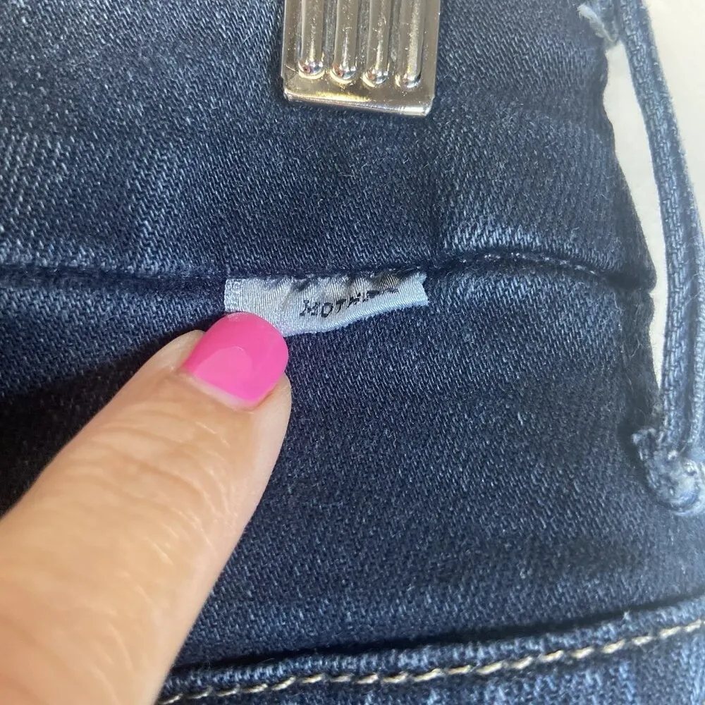 Mother Jeans Womens 26 Blue Denim High Waisted Rise The Looker Coffee‎ Tea Or Me - Image 4