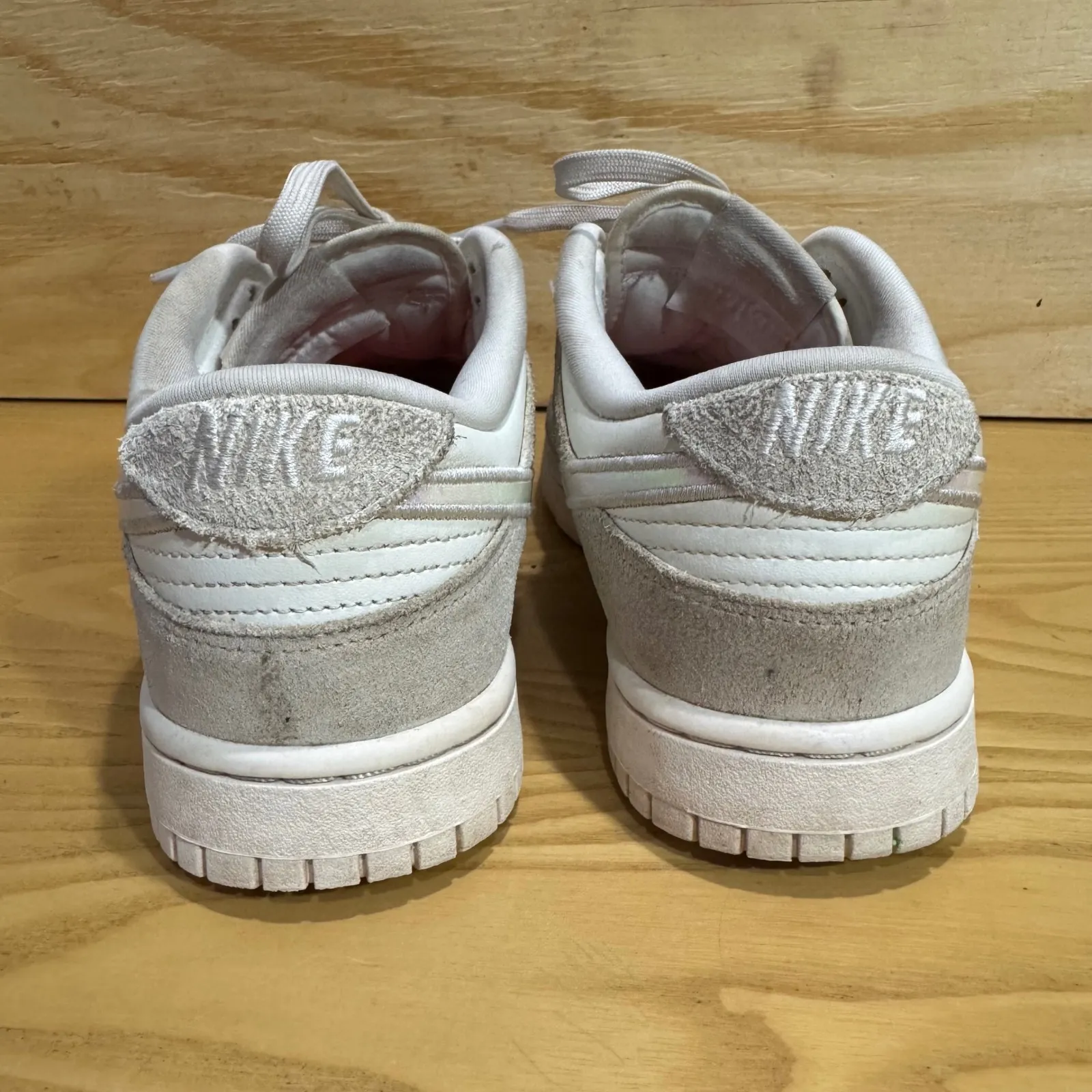 Nike White Dunk Low SE Sail Iridescent Pink Swoosh Women's Shoes 9.5 - Image 5