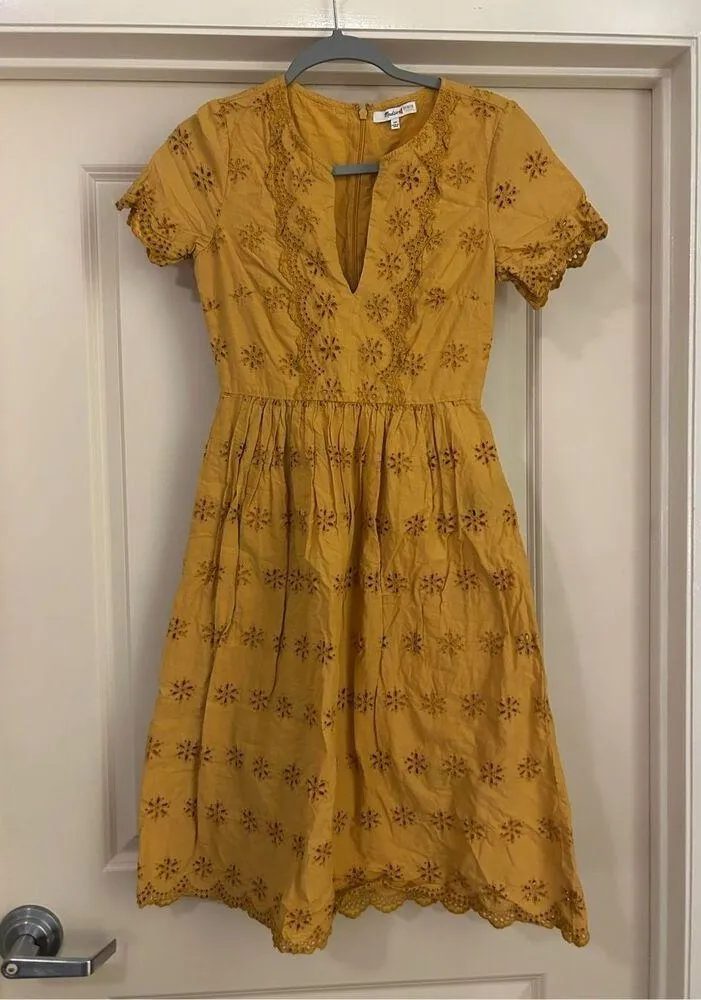 Madewell Scalloped Eyelet Midi Dress Rent The Runway Pre-Loved 00 - Image 3